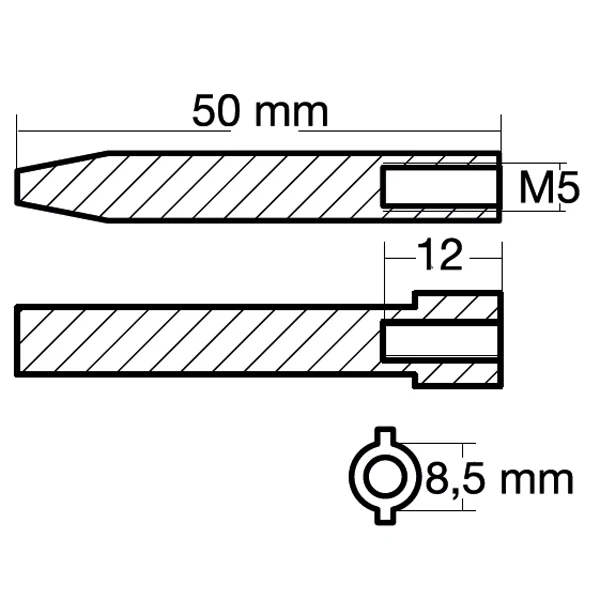 Tecnoseal Zinkanode yamaha motorzink 25-250hk (62Y-11325-00)