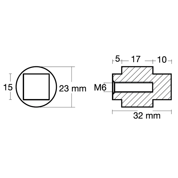 Tecnoseal Zinkanode yamaha motorzink 80-300hk (67F-11325-00)