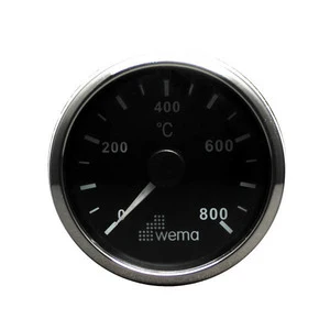 Wema Udstødningstemp. instr. Sort RF